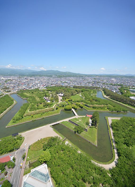 View of the Star-Shaped Goryokaku Fort