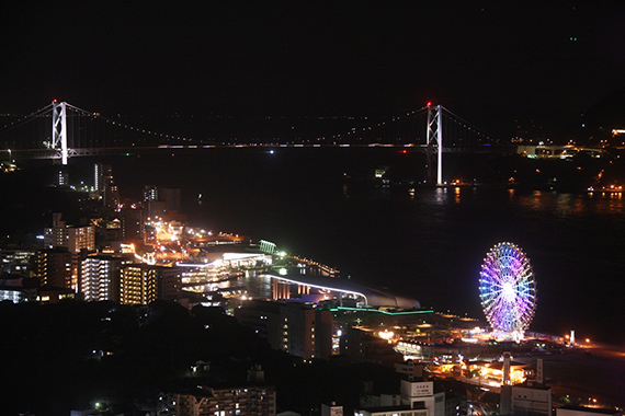 関門海峡の夜景