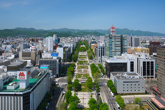 Area for a dramatic bird’s eye view of Sapporo.